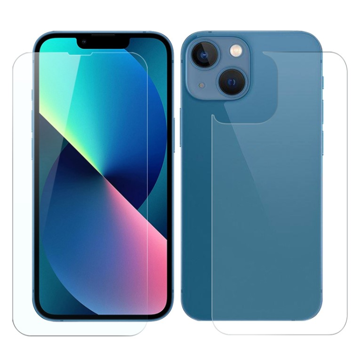 Boom of Sweden - BOOM 3in1 iPhone 13 Fram Härdat glas + Bak Härdat glas + Kameralinsskydd