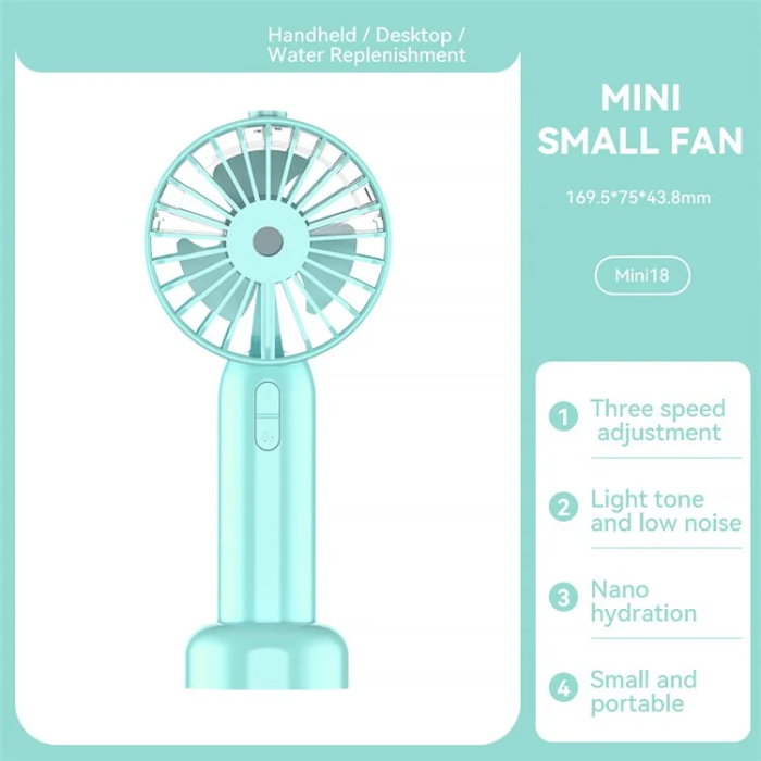 OEM - Mini Handhållen Fläkt Mini18 - Blå