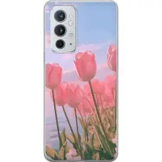 Gustaf - Mobilskal till OnePlus 9RT 5G med Rosa Tulpaner