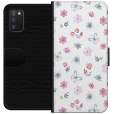 iSecrets - Plånboksfodral till Samsung Galaxy A03s med Blommor och fjärillar