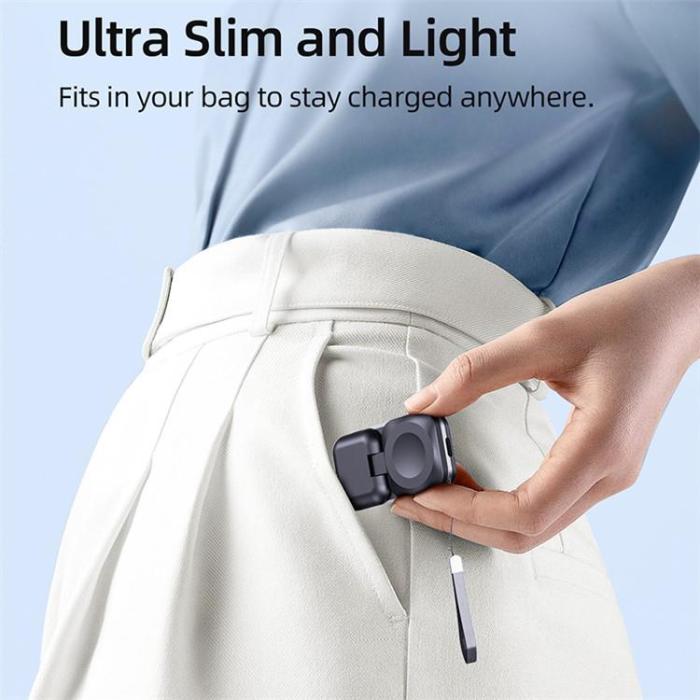 A-One Brand - V20A Apple Watch Magnetisk Trådlös Laddare Power Bank 1000mAh