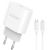 Dudao - Dudao Snabb Väggladdare PD 20W + Typ-C/Lightning Kabel 1M - Vit
