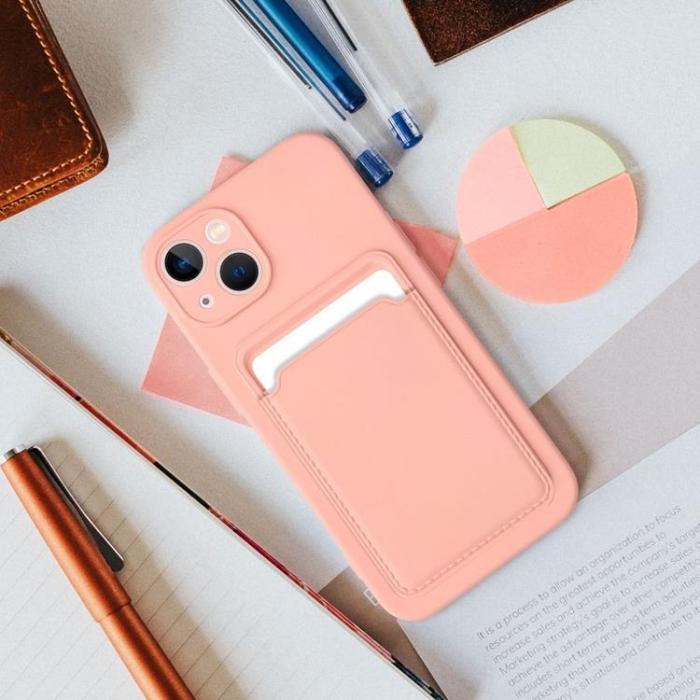 OEM - iPhone 16 Plus Mobilskal Korthållare - Rosa