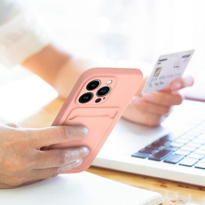 OEM - iPhone 16 Plus Mobilskal Korthållare - Rosa
