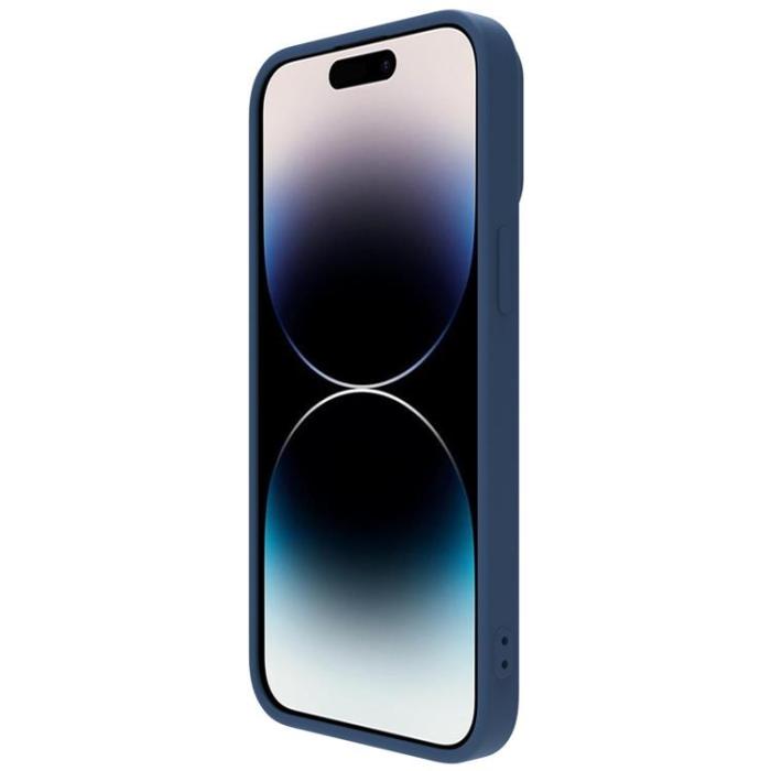 Nillkin - Nillkin iPhone 14 Pro Skal CamShield Silky Silicone - Blå