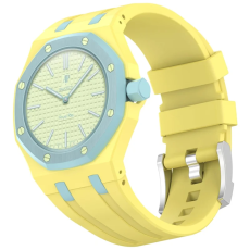 A-One Brand - Swatch Royal Pop Silikonarmband med Integrerat Skyddsskal - Gul