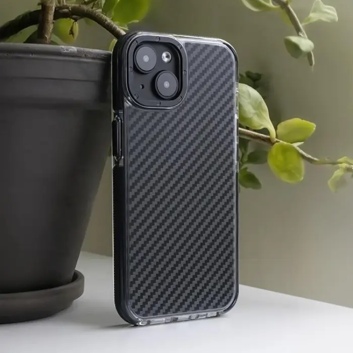 OEM - iPhone 16 Pro Max Mobilskal Acrylic Carbon - Svart