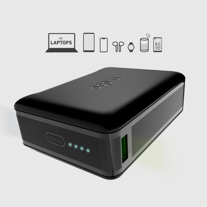 SBS - SBS Powerbank 20000mAh 65W USB-C- USB-A PD AFC - Svart