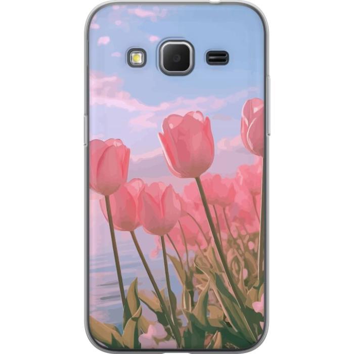 iSecrets - Mobilskal till Samsung Galaxy Core Prime med Rosa Tulpaner