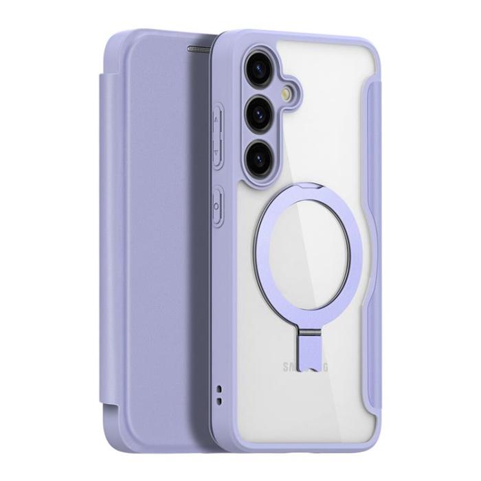 Dux Ducis - Dux Ducis Galaxy S24 Plånboksfodral Magsafe Skin X Pro - Lila