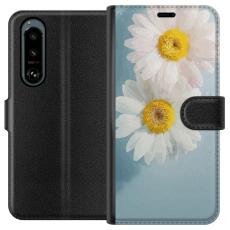 iSecrets - Pl&aring;nboksfodral till Sony Xperia 5 III med Sommarblommor