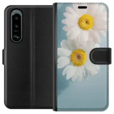 Gustaf - Pl&aring;nboksfodral till Sony Xperia 5 III med Sommarblommor