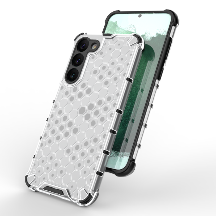 OEM - Galaxy S23 Plus Skal Honeycomb Armored Hybrid - Blå