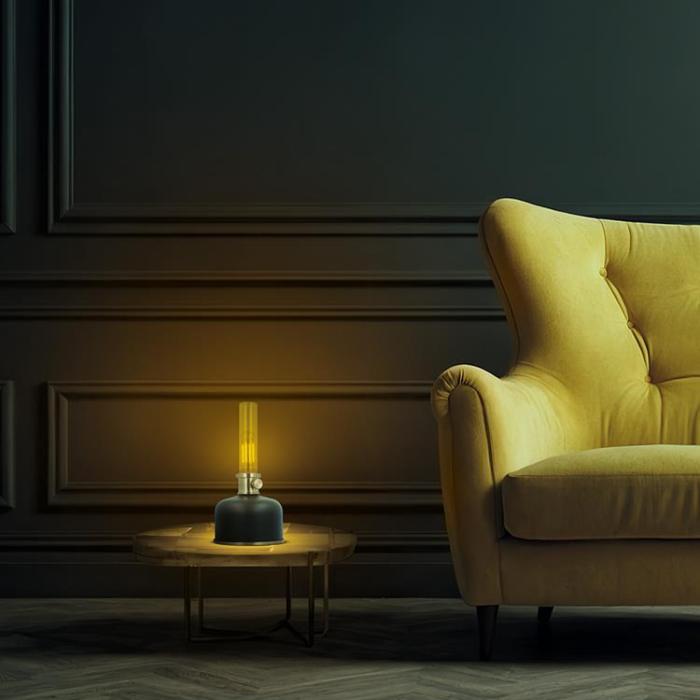 Forever Light - Forever Light Petroleum LED Lampa FLR-25 - Svart