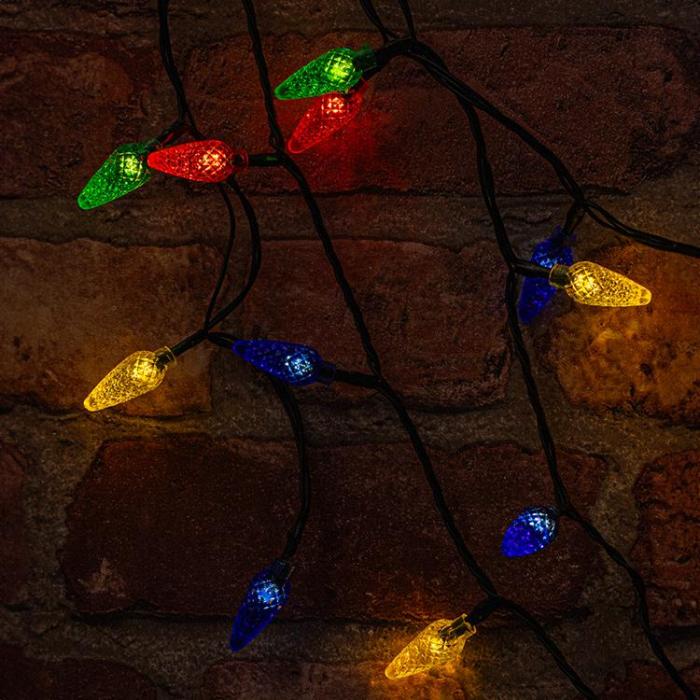 Forever Light - Forever String Light Pine Cone 100LED 8m - Flerfärgad