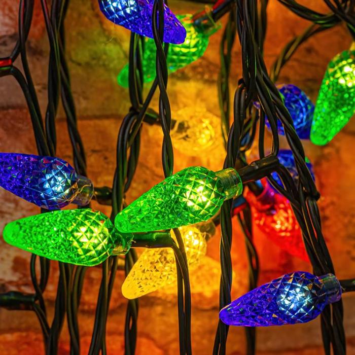 Forever Light - Forever String Light Pine Cone 100LED 8m - Flerfärgad