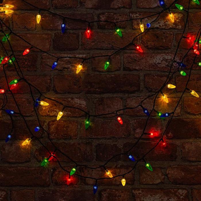 Forever Light - Forever String Light Pine Cone 100LED 8m - Flerfärgad