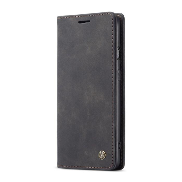 Caseme - CASEME 013 Auto-absorberande Konstläderplånboksfodral OnePlus 8T - Svart