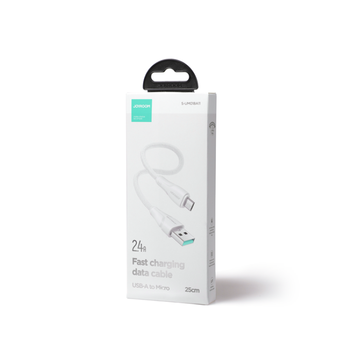 Joyroom - Joyroom USB Till Micro USB Kabel 0.25 m - Vit