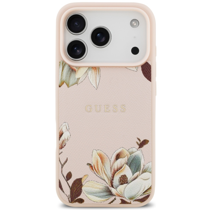 Guess - Guess iPhone 17 Pro Mobilskal Magsafe Classic Logo - Rosa