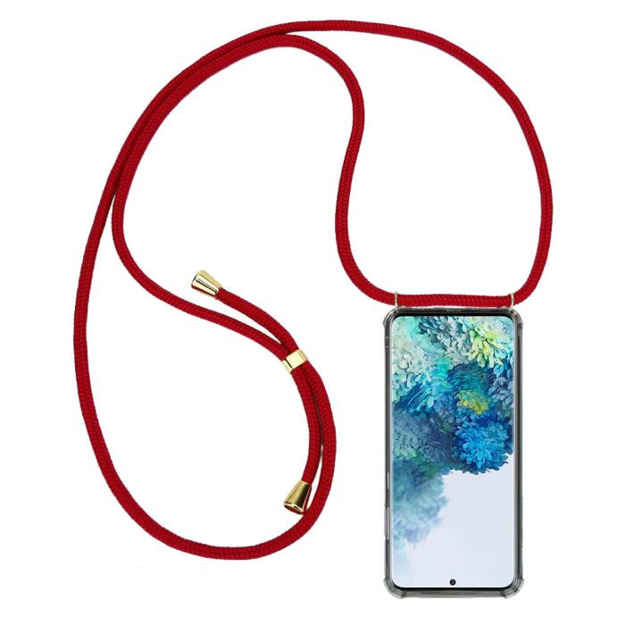 CoveredGear-Necklace - Boom Galaxy S20 mobilhalsband skal - Maroon Cord
