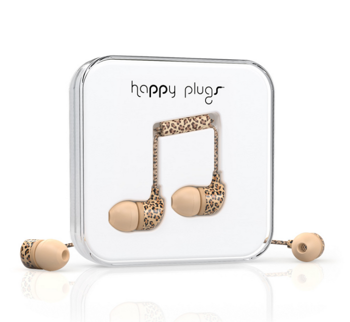 UTGATT5 - Happy Plugs In-Ear (Leopard)