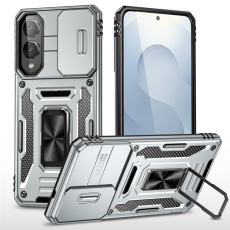 A-One Brand - Galaxy S25 Edge Mobilskal Kickstand Slide - Grå