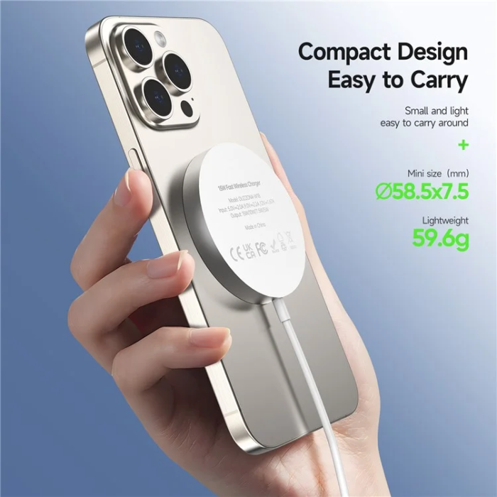 DUZZONA - DUZZONA Qi2 MagSafe Trådlös Laddare iPhone 15W W18
