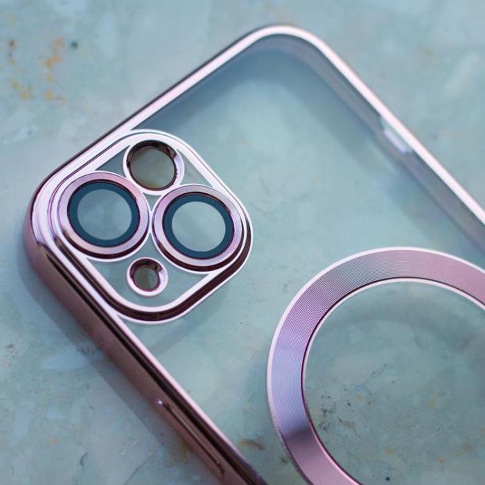 OEM - iPhone 16 Mobilskal Magsafe Color Chrome - Rose Guld