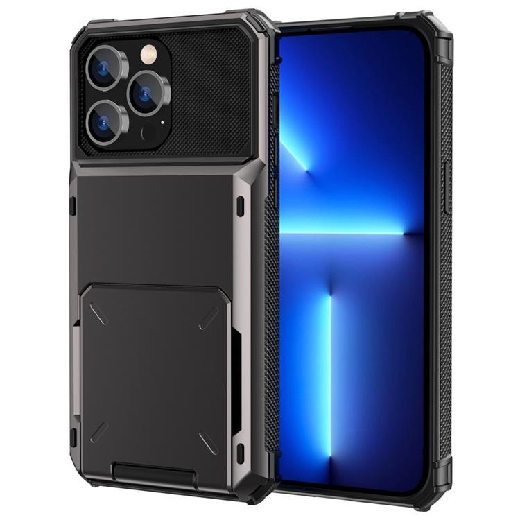 iPhone 14 Plus Skal Korthållare Flip - Svart | 2353 | AlltMobil