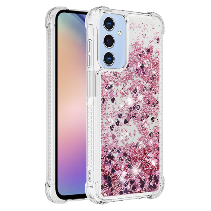 A-One Brand - Galaxy A17/A26 Mobilskal Glitter Quicksand TPU - Roséguld