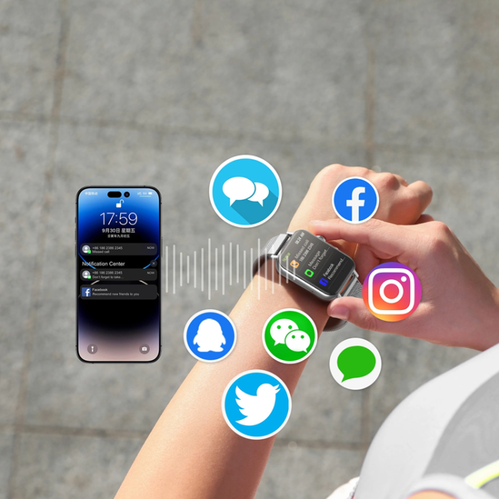 Joyroom - Joyroom SmartWatch Bluetooth IP68 - Silver