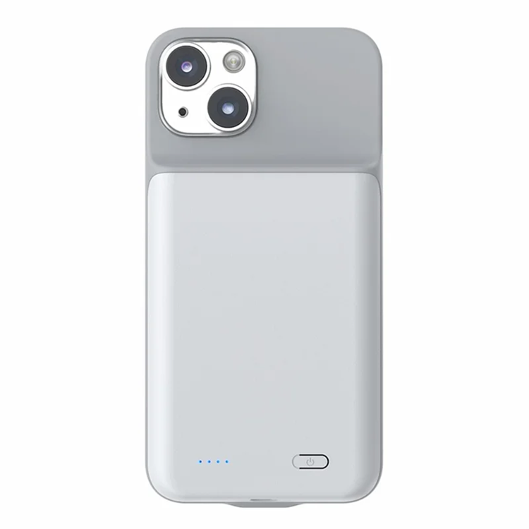 iPhone 14 Batteriskal 6800mAh T43 - Vit | 2353 | AlltMobil