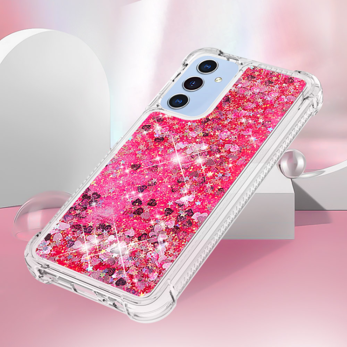 A-One Brand - Galaxy A17/A26 Mobilskal Glitter Quicksand TPU - Rosa