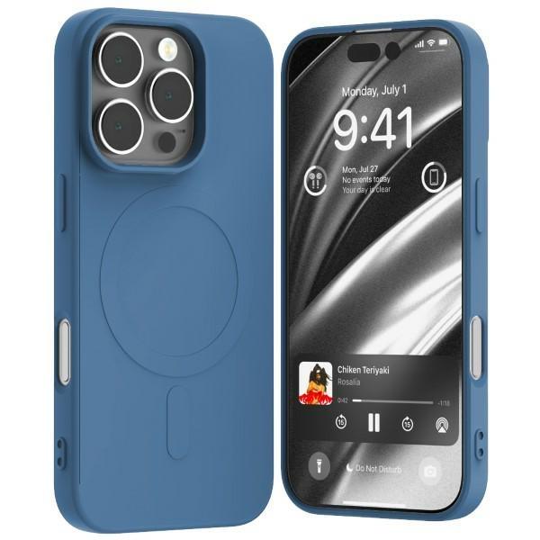 Mercury iPhone 16 Pro Mobilskal MagSafe Semi-Silikon - Blå | 2353 | AlltMobil
