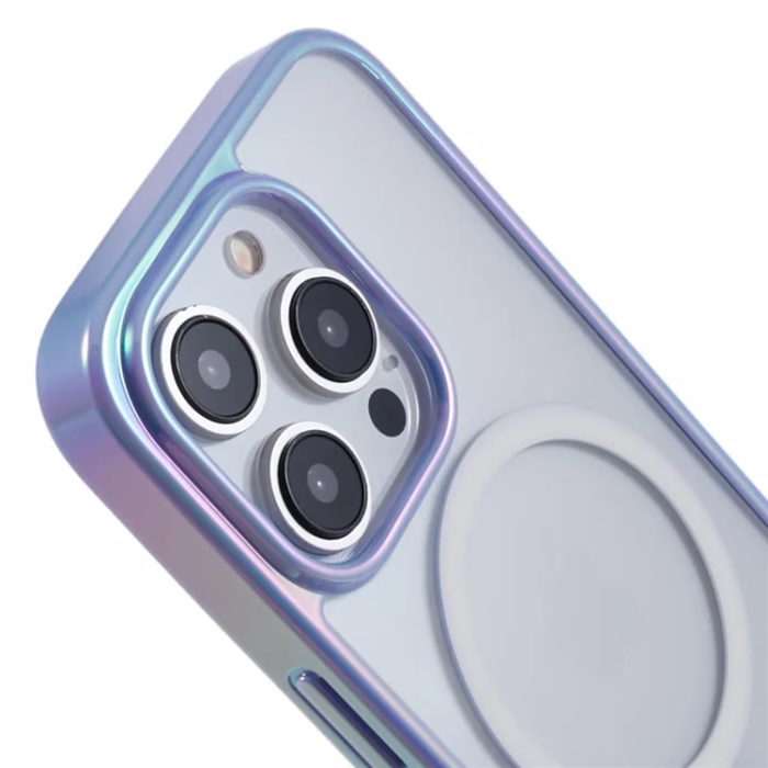 KIGC - KIGC iPhone 15 Pro Mobilskal Magsafe Dazzling Color - Lila