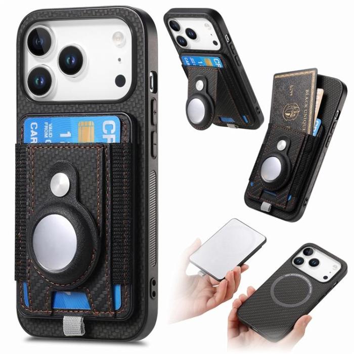 A-One Brand - iPhone 17 Pro Max Mobilskal Detachable korthållare - Svart