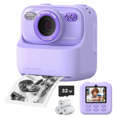 OEM - Barn Digitalkamera HD 1080P Med Skrivare P79 - Lila