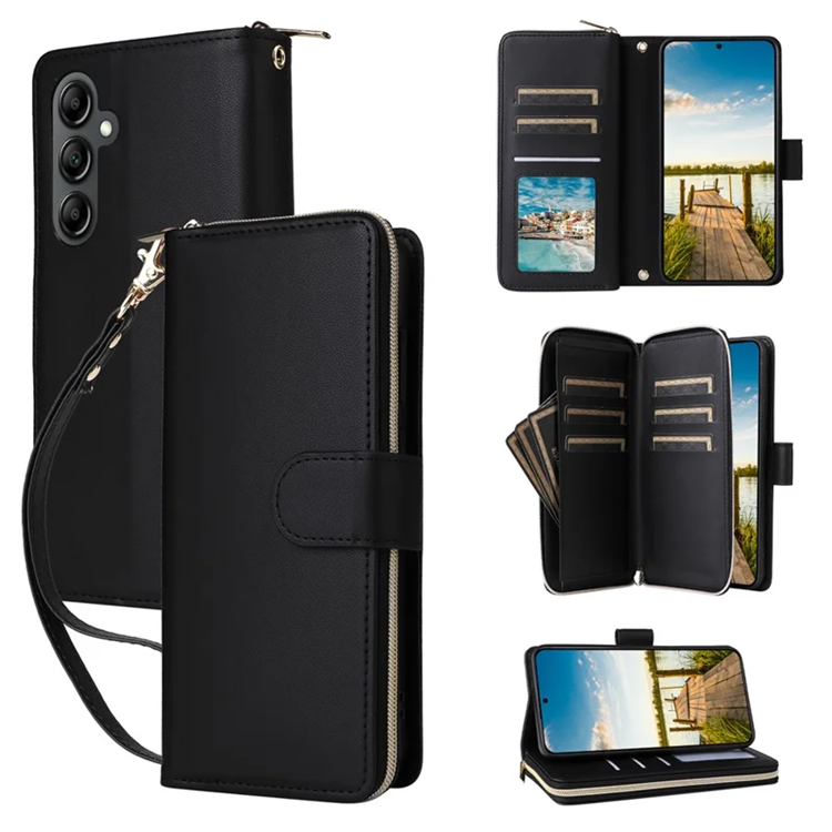 Galaxy A17 / A26 Plånboksfodral Med Handledsrem - Svart | 2353 | AlltMobil
