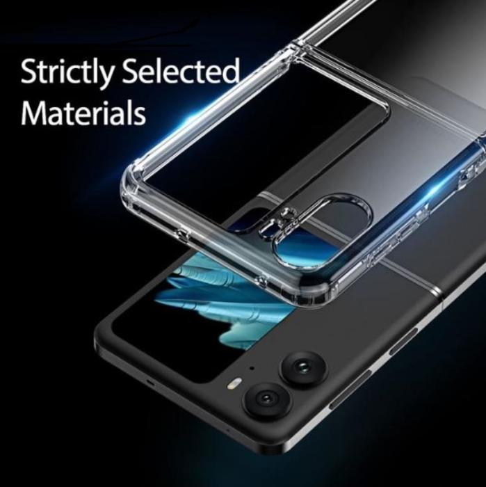 Dux Ducis - Dux Ducis Oppo Find N2 Flip Mobilskal Clin - Clear