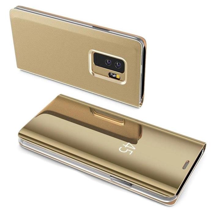 UTGATT5 - Clear View Fodral Huawei P Smart 2019 - Guld