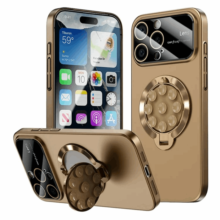 OEM - iPhone 15 Pro Max Mobilskal Magsafe Sugkopphållare Kickstand
