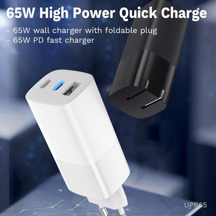 UTGATT1 - SiGN 65W Laddare, USB-C PD, Snabbladdning - Vit