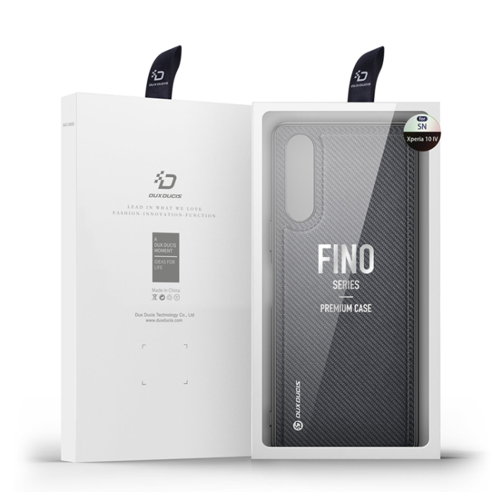 UTGATT5 - Dux Ducis Sony Xperia 10 IV Skal Fino Nylon - Svart