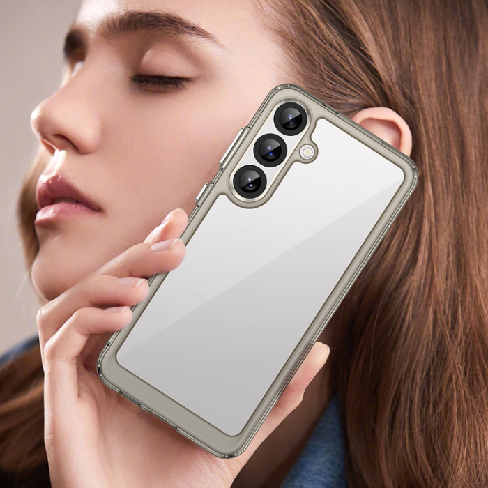 OEM - Galaxy A36 Mobilskal Outer Space - Transparent/Svart