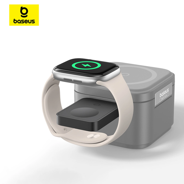 BASEUS - Baseus MagSafe Trådlös Laddare för Apple Watch 2.5W - Svart