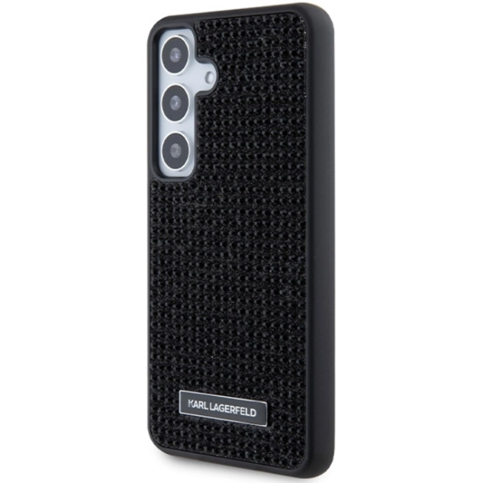 KARL LAGERFELD - KARL LAGERFELD Galaxy S24 Plus Mobilskal Rhinestone Logo Metal Plate