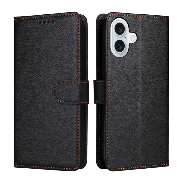 A-One Brand - iPhone 17 Plånboksfodral RFID Blocking med Handledsrem - Svart