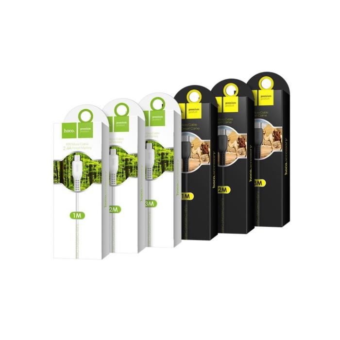 Hoco - HOCO USB-kabel till USB-C X20 2 m Vit