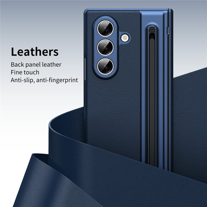 A-One Brand - Galaxy Z Fold 7 Mobilskal Matte Electroplated - Blå